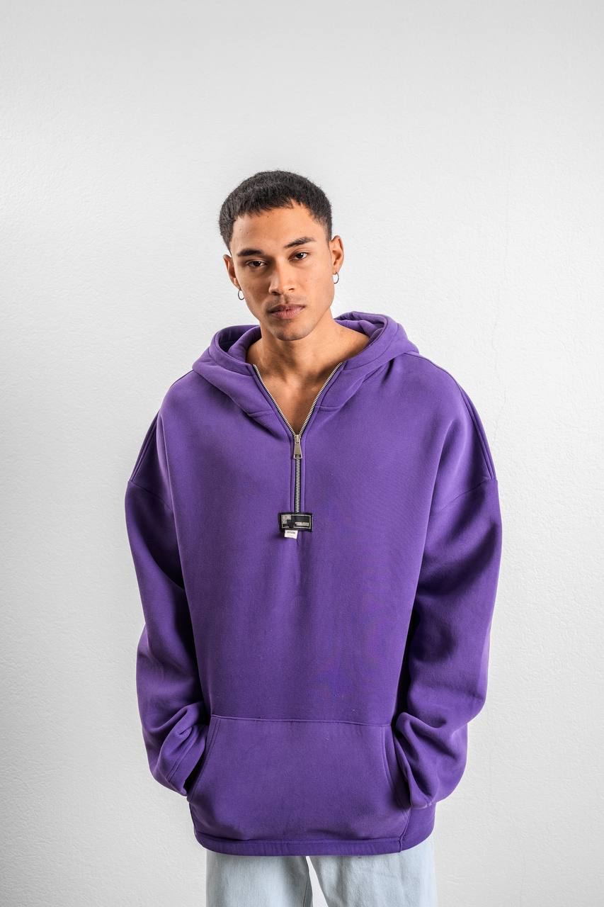 Fermuarlı Kapüşonlu Sweatshirt BRZ-71024