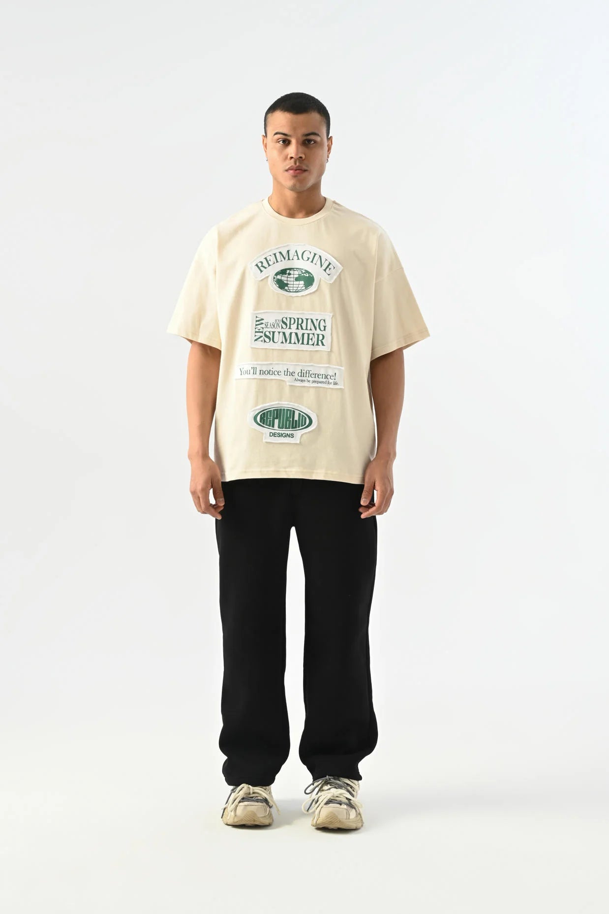 Reimagine Detaylı Oversize T-shirt JJ-25Y18