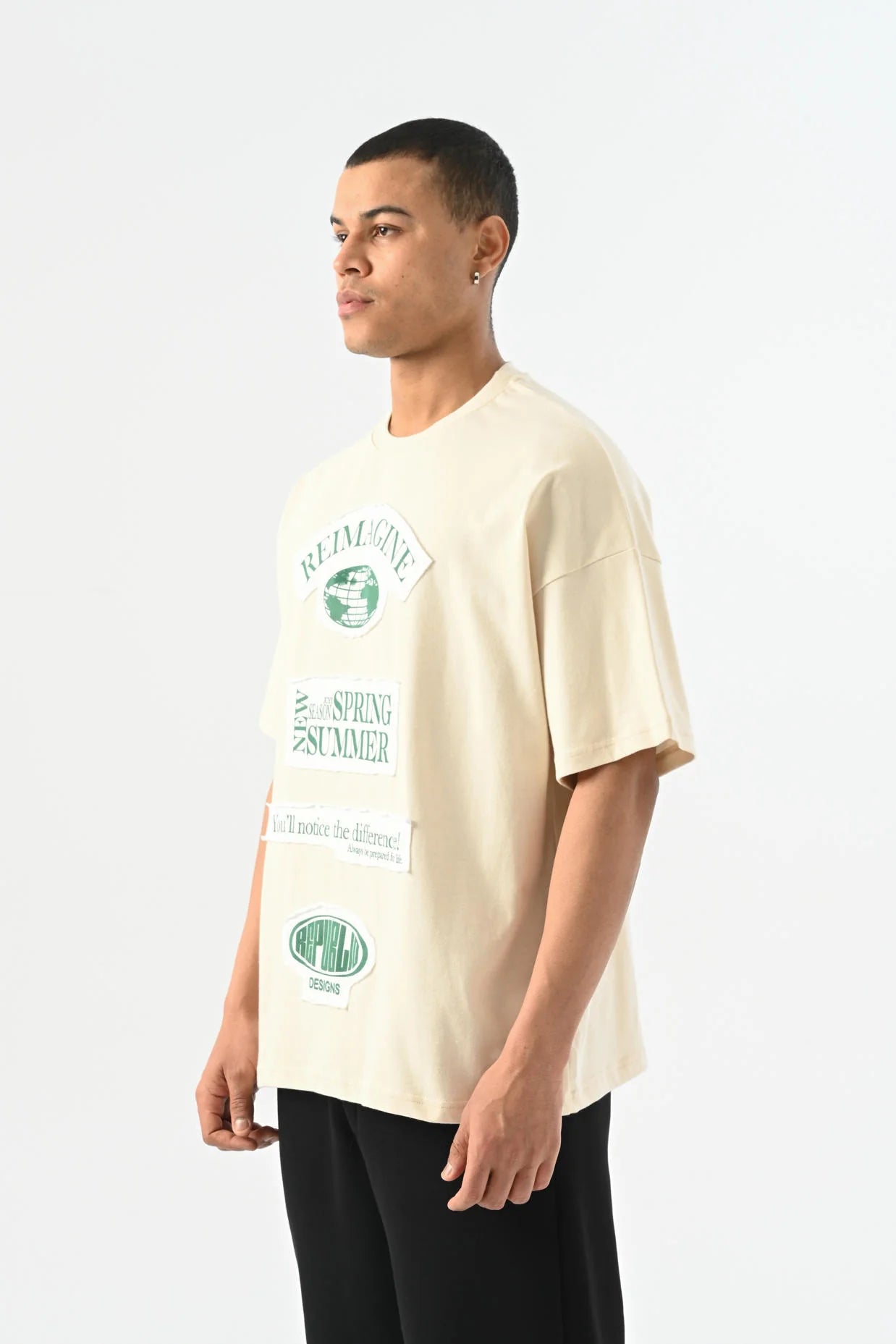 Reimagine Detaylı Oversize T-shirt JJ-25Y18