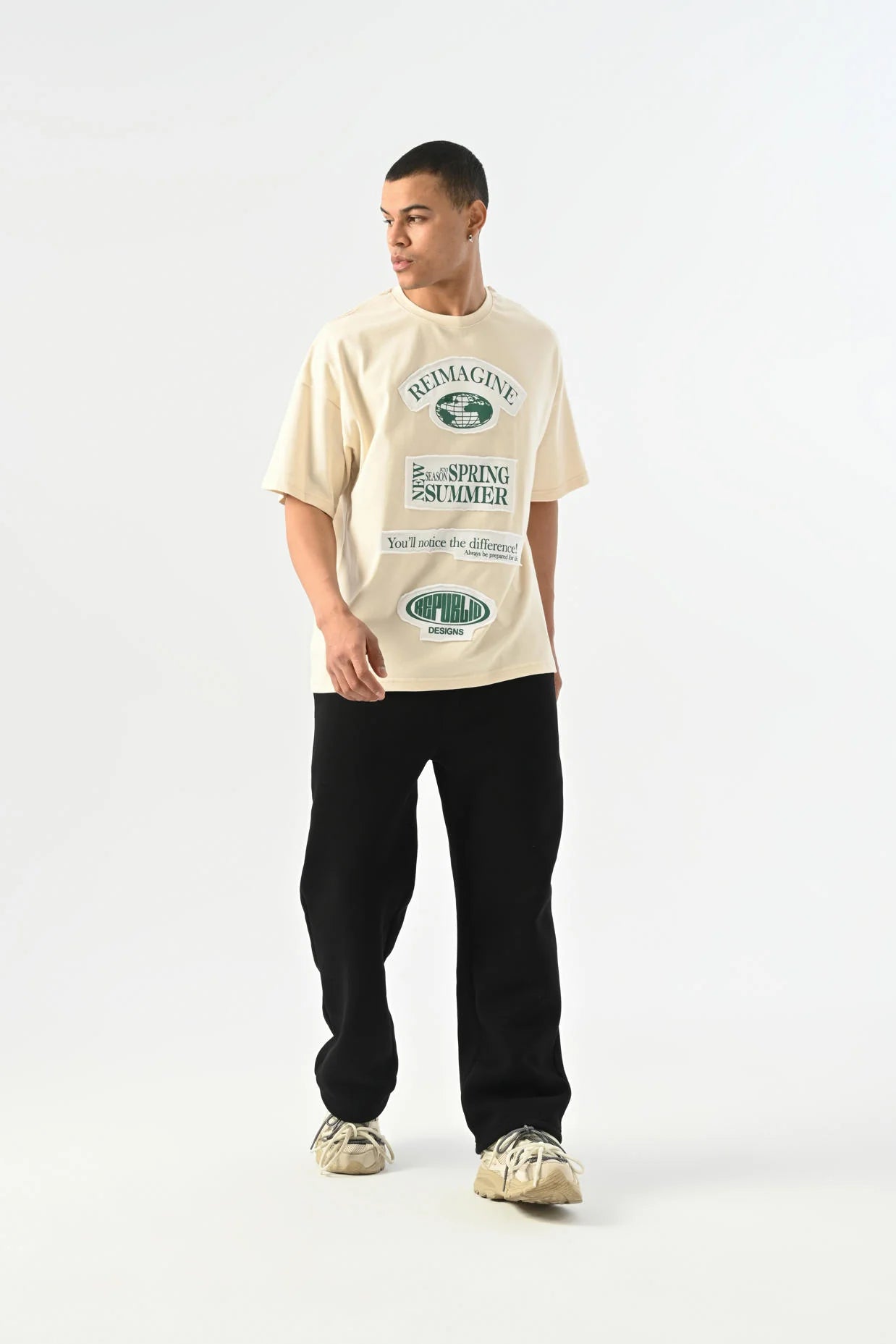 Reimagine Detaylı Oversize T-shirt JJ-25Y18