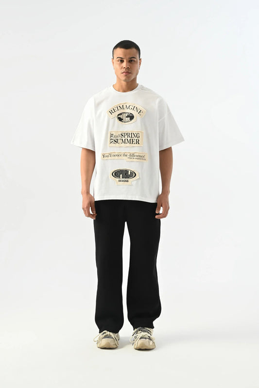Reimagine Detaylı Oversize T-shirt JJ-25Y18
