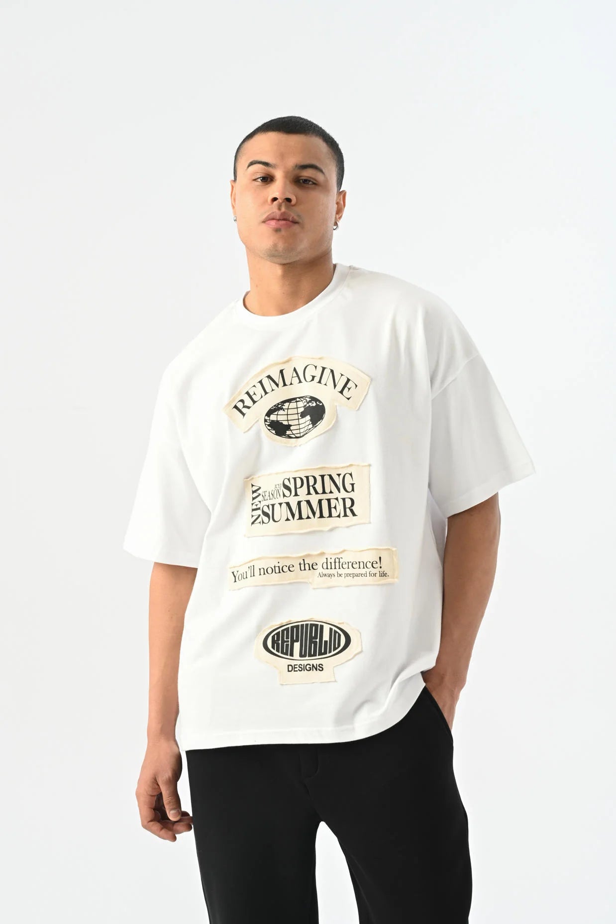 Reimagine Detaylı Oversize T-shirt JJ-25Y18