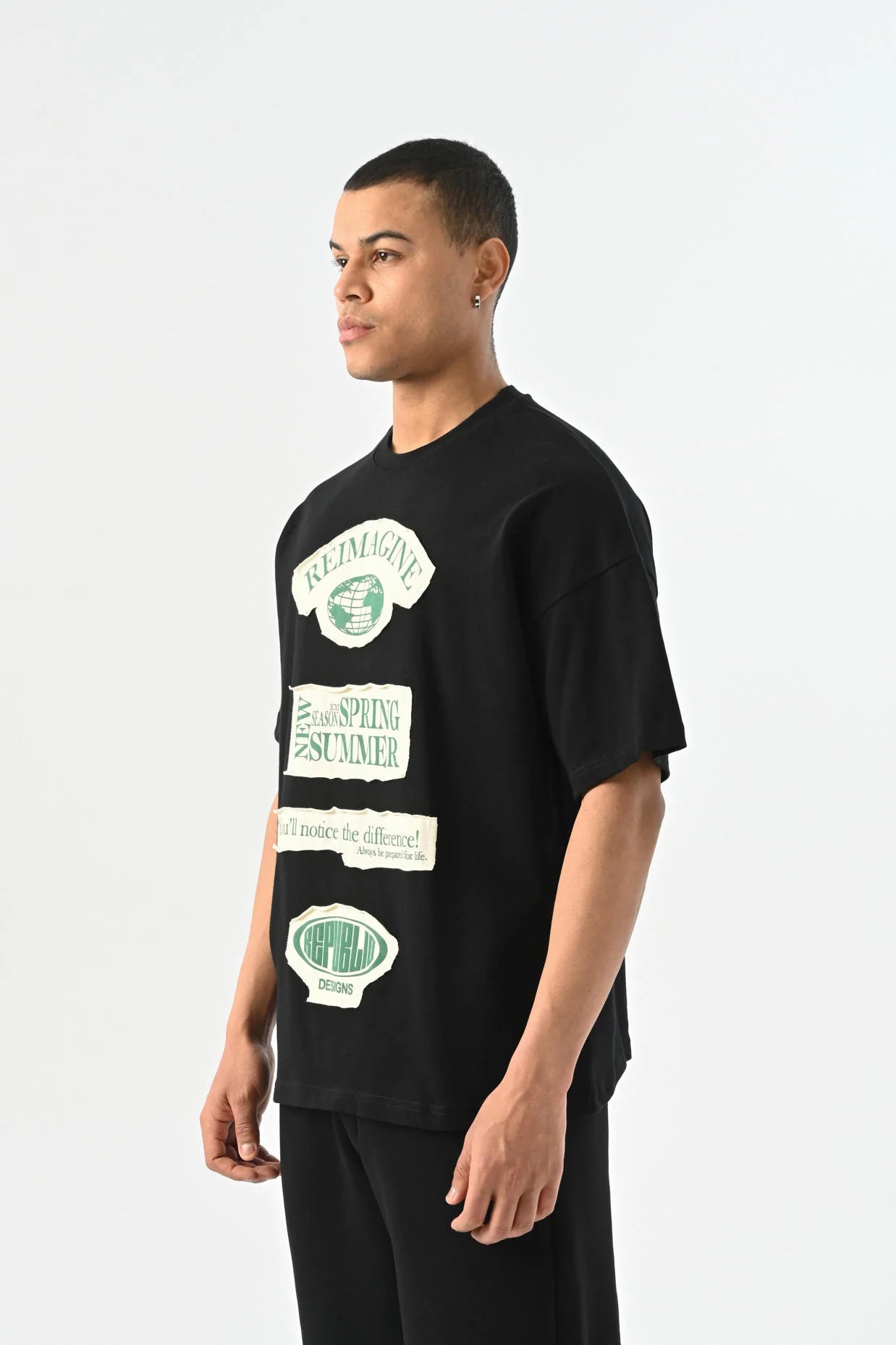 Reimagine Detaylı Oversize T-shirt JJ-25Y18
