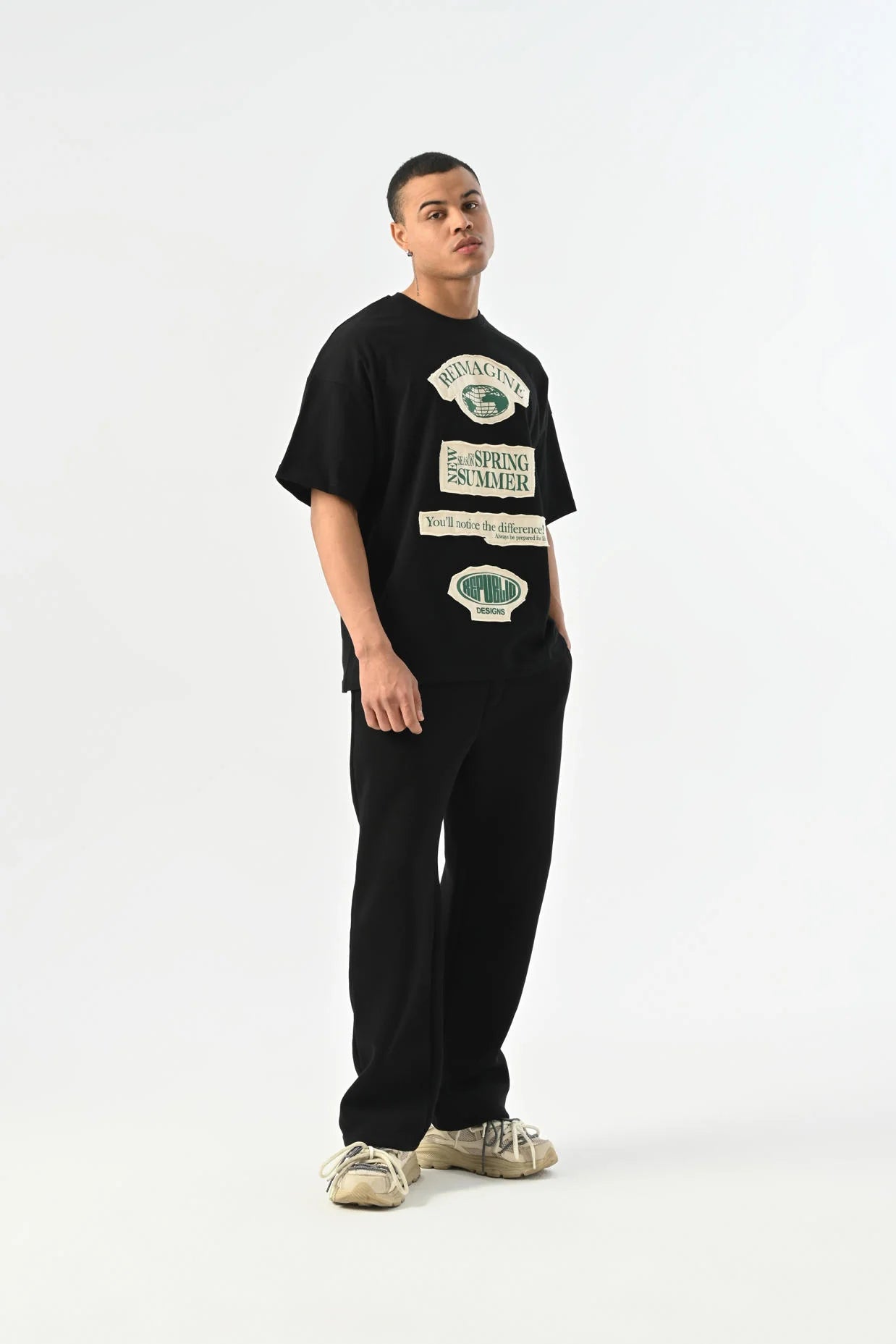Reimagine Detaylı Oversize T-shirt JJ-25Y18
