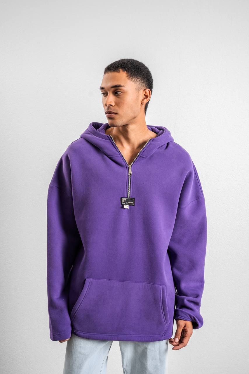 Fermuarlı Kapüşonlu Sweatshirt BRZ-71024