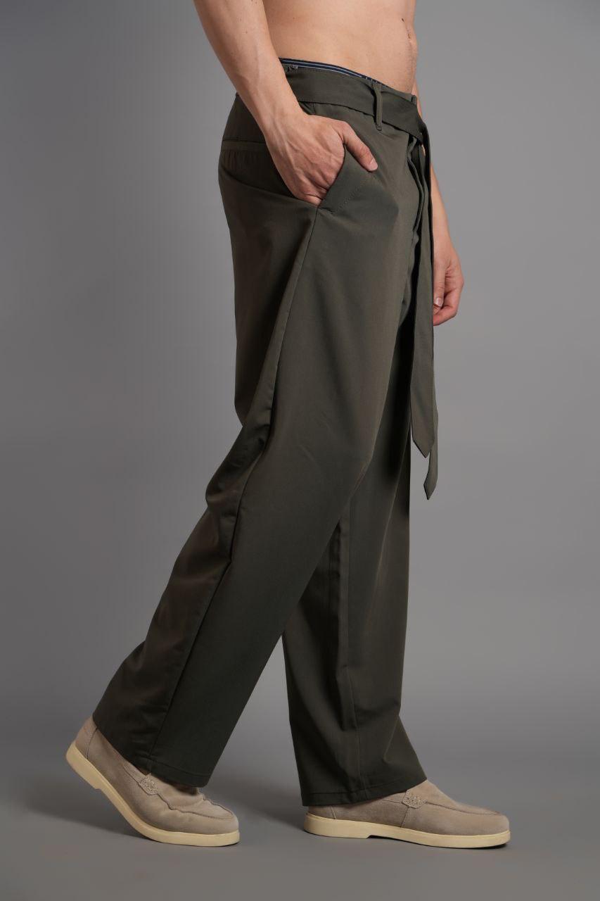 Baggy Bel Kuşaklı Pantolon YP-PAN25007