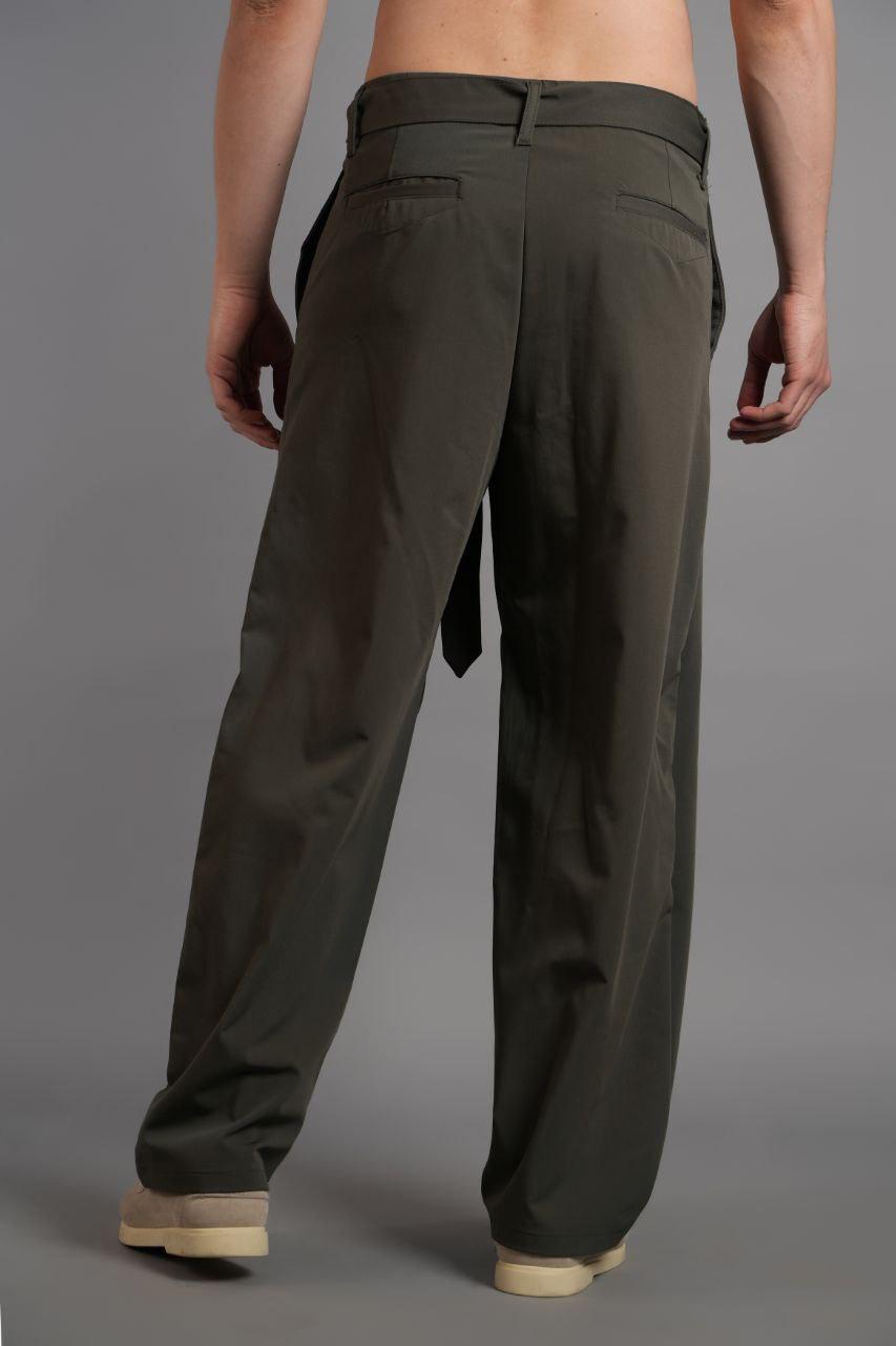 Baggy Bel Kuşaklı Pantolon YP-PAN25007