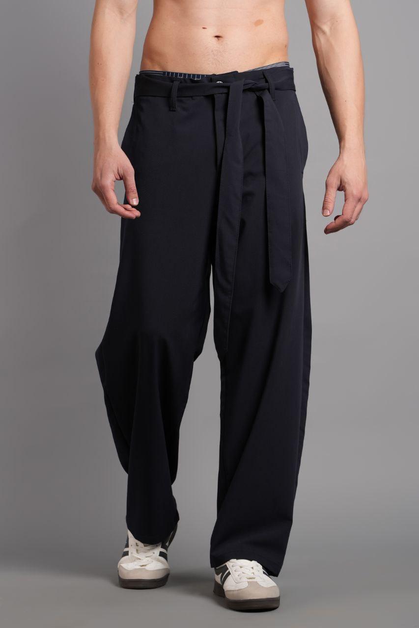 Baggy Bel Kuşaklı Pantolon YP-PAN25007