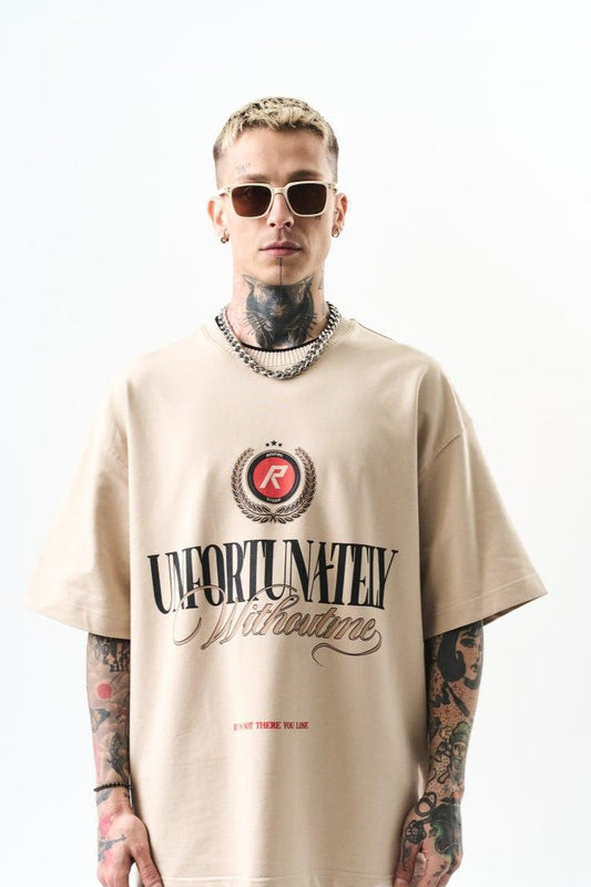 Unfortunatelly Baskılı Oversize Tshirt